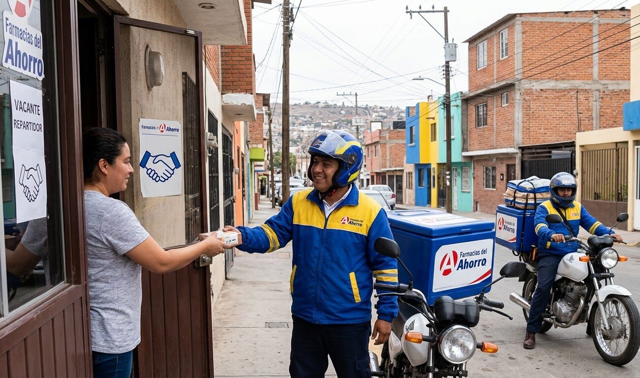 Repartidor en Motocicleta para Farmacias del Ahorro